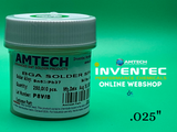 AMTECH Solder Spheres Sn63/Pb37 .025"
